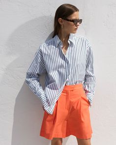 Women's New In | French Connection US French Style Women, Playful Fashion, Ss 2024, Green French, White Forest, Shirt Silhouette, Shirt Linen, City Shorts, Linen White