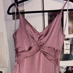 Beautiful Summer Dress. Never Worn. Still Has Tags On. Dusty Violet Color. V Neck Shape. Spaghetti Strapped Midi Dress. Originally Bought For 99 Willing To Go Down To 45 Or Best Offer. No Stains. Rips. Tears. Old Rose Dress, Violet Summer, Pink Sleeveless Dress, Beautiful Summer Dresses, Violet Color, Ruched Midi Dress, Dress Dusty, Midi Sheath Dress, Sweater Dress Midi