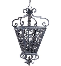 an ornate hanging light fixture on a white background