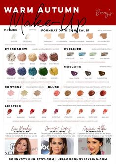 Color Palette For Autumn Skin Tone, True Autumn Eyeshadow, Hair For Autumn Skin Tone, Deep Autumn Eyeshadow, Warm Autumn Jewelry, True Autumn Nails, Soft Autumn Eyeshadow Palette, True Autumn Color Palette Makeup