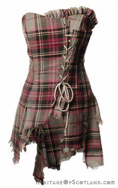 Corset Purple, Plaid Corset, Dresses Corset, Mode Steampunk, Purple Corset, Purple Top, Steampunk Fashion, Kilt, On The Side