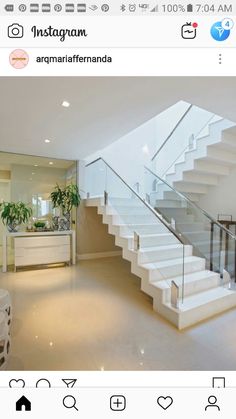 the stairs in this house are white