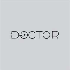 the word doctor on a gray background