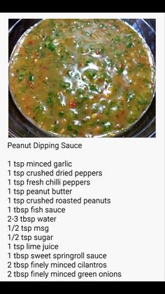 the recipe is shown with instructions for making soup