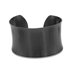 PRICES MAY VARY. MODERN AND STURDY - This 1.5 inch wide open cuff bangle bracelet is designed for women, measuring 6.75 inches in length. Crafted from black satin finish stainless steel, it exudes a sleek and contemporary aesthetic. The wide design makes a bold statement, while the open cuff allows for easy wearing and adjustability. This striking bracelet is perfect for adding a touch of elegance and edge to any outfit. Ideal for modern women seeking a distinctive piece of jewelry SIMPLE AND ELEGANT - As the manufacturer, we ensure excellence in every intricately crafted piece. We use high-quality metals such as Gold and 925 Sterling Silver to create hypoallergenic jewelry, perfect for special occasions and comfortable all-day wear. Our designs are meticulously adorned with precious and s Opal Cuff Bracelet, Black Cuff Bracelet, Metal Bangles, Stainless Steel Bangles, Jewelry Simple, Cuff Bangle Bracelet, Wide Bracelet, Hypoallergenic Jewelry, Modern Women