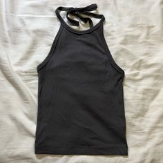 Washed Black Rubbed Halter Top. Never Worn But Washed So Like New Condition. Size Xsmall Ribbed Halter Top, Dream Clothes, Halter Top, Dream Closet, American Eagle Outfitters, American Eagle, Like New, Womens Tops, Skin