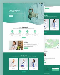 Healthcare HTML Template Free Download Medical Website Design Inspiration, Medical App Ui Design, Doctor Website Design, Type Website, Free Healthcare