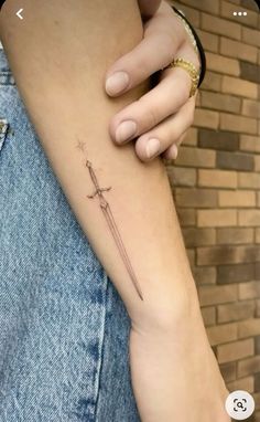 Cool First Tattoos, Unknown Tattoo, Tattoo Celestial, Lotr Tattoo, Dagger Tattoo