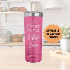 an orange stainless steel tumbler with the words, some women sleep techs less