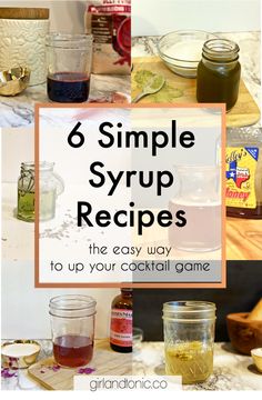 six simple syrup recipes to make your cocktail game fun for the kids and adults alike