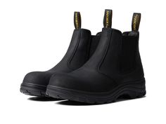 PRICES MAY VARY. Slip On Chelsea Boot Composite Toe Electrical Hazard Memory Foam Non Metalic Cute Non Slip Work Shoes Black, Composite Toe Shoes For Women, Industrial Boots, Black Flat Boots, Steel Toe Boots, Women's Slip On Shoes, Safety Boots, Black Shoes Women, Toe Boots