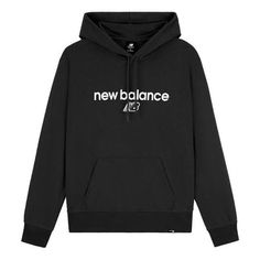 New Balance Sport Seasonal Sweat Hoodie 'Black' MT33526-BK Sweat Hoodie, Black Hoodie, New Balance, Hoodies Men, Clothes, Black