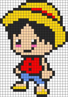 an image of a cartoon character made out of pixellated pixels, with different colors and sizes