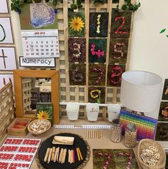 a table topped with lots of different types of items