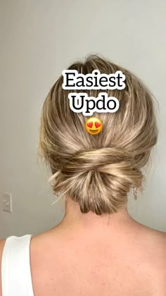 Lainey Ostrom | I had a dream about doing this hairstyle, so I woke up, tried it, and here it is 😆😍obsessed! Save and try! - #lowbunhairstyle… | Instagram Easy Updos For Medium Hair, Easy Updos For Long Hair, Hair Challenge, Easy Updo, Easy Updo Hairstyles, Up Dos For Medium Hair, Trendy Hairstyle, Updos For Medium Length Hair