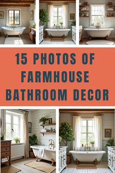 15 Photos of Farmhouse Bathroom Decor Modern Farmhouse Bathroom Decor, Farmhouse Bathroom Ideas, Shiplap Walls, Vintage Style Rugs, Modern Farmhouse Bathroom, Rustic Retreat, Country Style Kitchen, Budget Friendly Decor