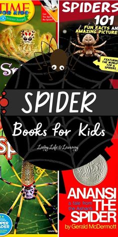 Spider Books for Kids Spider Unit Study, Books For Preschoolers, Types Of Spiders, Spider Crafts, Classic Nursery Rhymes, Shape Books