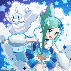 Pokemon Lisia, Lisia Pokemon, Anime X Oc, Sun And Moon Anime, Adorable Pokemon, Pokémon Oras, Pokemon Trainers