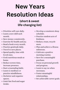 new years resolution ideas list to save New Year Goals Ideas, Year Goals Ideas, Challenge Yourself Quotes, New Years Resolution Ideas, Resolution Ideas, Personal Development Activities, 2025 Goals