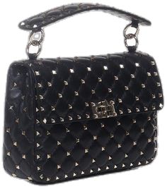 Luxury Studded Bags For Party, Elegant Rectangular Bags With Rivets, Designer Evening Bags With Rivets, Evening Crossbody Bags With Rivets, Leather Party Bag With Studs, Luxury Evening Shoulder Bag With Rivets, Evening Shoulder Bag With Studs, Luxury Studs Bags For Everyday, Elegant Rectangular Bag With Rivets