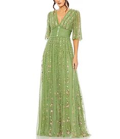 Green Women's Formal Dresses & Evening Gowns | Dillard's Evening Gowns Online, Empire Waist Gown, Neutral Dresses, Engagement Party Dresses, Spring Wedding Guest Dress, Long Formal Dress, Fishtail Dress, Bridal Bridesmaid Dresses, Gowns Online