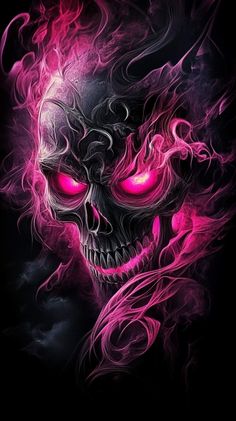 Dragon Screensaver, Pink Skull Wallpaper, Dragon Koi Tattoo Design, Skull Artwork Illustrations, Skeleton Pics, Tekken Wallpaper, Skull Headphones, Cool Skull Drawings, Skull Tattoo Flowers