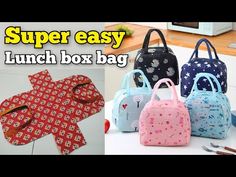 the lunch box bag pattern is easy to make