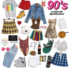 80s And 90s Party Outfits, 90s Retro Outfits Vintage Inspired, 90 Look Outfits 90s Fashion, Annee 90 Outfit, 1988 Outfits, 80s 90s Party Outfits, 90 Style Outfits 90s Fashion Party, 90s Looks Outfits Party, Easy 90s Outfit