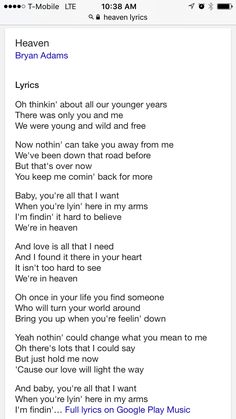 an iphone screen with the text'i think about all your younger years, there was only one wild and free '