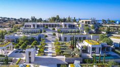 this is an aerial view of a mansion