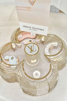 the louis vuitton jewelry collection is on display