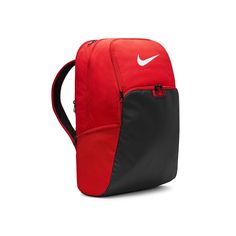 Nike-Brasilia Backpack From school days to evening practice, the Brasilia backpack from Nike will carry everything you need in sporty style. A padded back and shoulder straps keeps you comfortable while the multiple compartments and pockets add organization to your routine. Nike Standard Backpack, Sporty School Backpack With Adjustable Strap, Nike Backpack For Back To School, Functional Nike Bag For Back To School, Sporty Standard Backpack For School, Functional Gym Bag With Adjustable Strap For School, Nike Sports Backpack For Back To School, Nike Backpack For Outdoor Activities, Nike Nylon Backpack