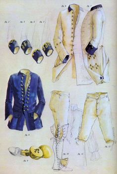 Spats that button into the britches at the knees - 18th Century infantry costume (looks French, if you ask me) Costume Carnaval, 18th Century Clothing, 18th Century Fashion, Century Clothing, Old Fashion, Historical Costume, Historical Dresses, Fashion Costume