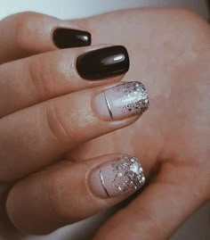 Formal Black Nails Classy, New Years Eve Nails Ideas Classy Short, Thanksgiving Nail Designs, Nagellack Trends, Thanksgiving Nail, Thanksgiving Nails, Her Nails