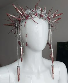 Red Queen Aesthetic, Mare Barrow, Occult Fashion, Goth Accessories, Diy Kostüm, Queen Aesthetic, Estilo Hippie, Crown Of Thorns, Red Queen