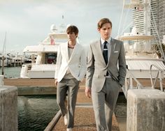 Summer Wedding Men, Yacht Fashion, Summer Wedding Suits, Best Wedding Suits, Best Clothing Brands, Suit Outfit, Mens Luxury Fashion, Wedding Suits Men