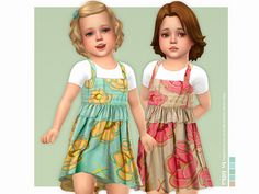 Toddler Summer Clothes, Sims 4 Base Game, Sims 4 Clothing Sets, Sims 4 Toddler Clothes, Toddler Summer Outfits, Toddler Beach, Sims 4 Toddler, Sims 4 Cas, Sims 4 Clothing