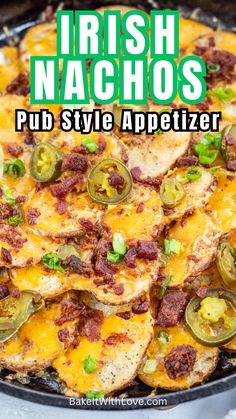 this irish nachos recipe is the perfect appetizer for st patrick's day