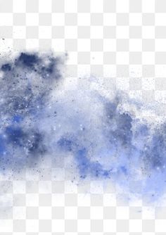 blue and white paint splattered with watercolor on a transparent background png