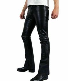 A high-quality genuine leather pant is a must in every men wardrobe. You can find real leather jackets for men at Leather Rend at very affordable prices. If you feel a little creative or know exactly what you want, you can even design your own leather pants online @Leather trend , we are all about customization any design of your choice also . We want you to feel at the top of the world whenever you are wearing one of our appealing and stylish leather Pants for men. FEATURES *OUTSIDE MATERIALS: 100% Lambskin Genuine Leather. *INSIDE MATERIALS: Premium Satin linings. *HARDWARE: Hand Polished Metal hardware. FEATURES 1.DO NOT WASH AND TUMBLE DRY OR DRY CLEAN. 2.DO NOT IRON. 3.CLEAN IN PROFESSIONAL LEATHER CARE CENTRE. Fitted Leather Bottoms With Zip Fly, Casual Leather Pants For Biker Events, Fitted Faux Leather Biker Pants, Biker Leather Pants With Zipper Closure, Punk Leather Pants For Biker Events, Fitted Biker Leather Pants, Biker Faux Leather Pants For Fall, Faux Leather Biker Pants For Fall, Fitted Leather Pants With Zipper Closure