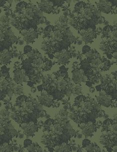 a blue and black floral wallpaper pattern