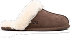 Slippers Brown, Ugg Scuffette, Shearling Slippers, Slippers, Slip On, Trim, Texture