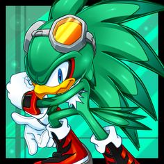 an image of a sonic the hedge character