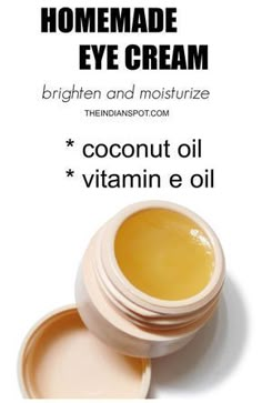 Eye Cream Recipe, Homemade Eye Cream, Natural Eye Cream, Diy Eye Cream, Maybelline Concealer, Anti Aging Eye Cream, Eye Creams, Natural Anti Aging