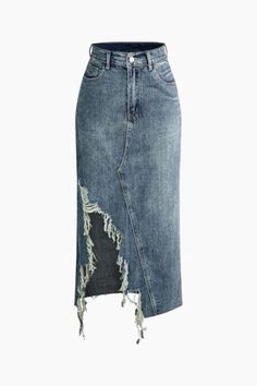 Fame Clothes, Style Androgyne, Dunk Outfit, Maxi Denim Skirt, Upcycle Clothes Diy, Skirt Jeans, Korean Fashion Outfits, Outfit Png, Denim Maxi Skirt