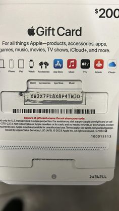 an apple gift card is in the box for $ 2, 200 on sale at target