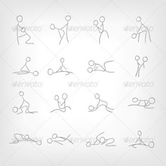 a set of various sports icons and symbols - web elements objects / fillsuits