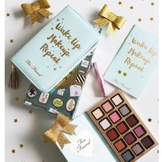 Bnib, Too Faced, Pretty Little Planner 2018, Comes With A Beautiful Palette, Notebook/Calender, And A Gorgous Zip Up Planner. No Longer Sold! Too Faced Lets Play, Too Faced Pretty Rich Palette, Too Faced Makeup, Palette Color, Too Faced, Womens Makeup, Notebook, Makeup, Silver