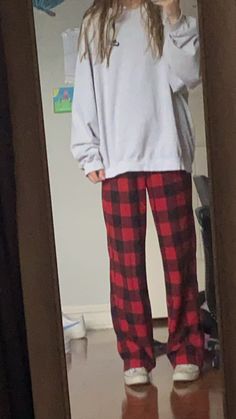 Pajama Lounge, School Fit, My Aesthetic, Letter Print Hoodie, Last Day Of School, Plaid Pants, S N, Soft Flannel, Last Day