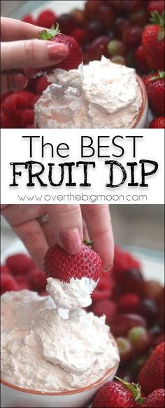 the best fruit dip recipe with whipped cream and strawberries